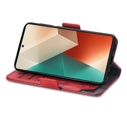 CASENEO 002 Series For Xiaomi Redmi Note 13 5G PU Leather Case with RFID Blocking Flip Wallet Phone Cover