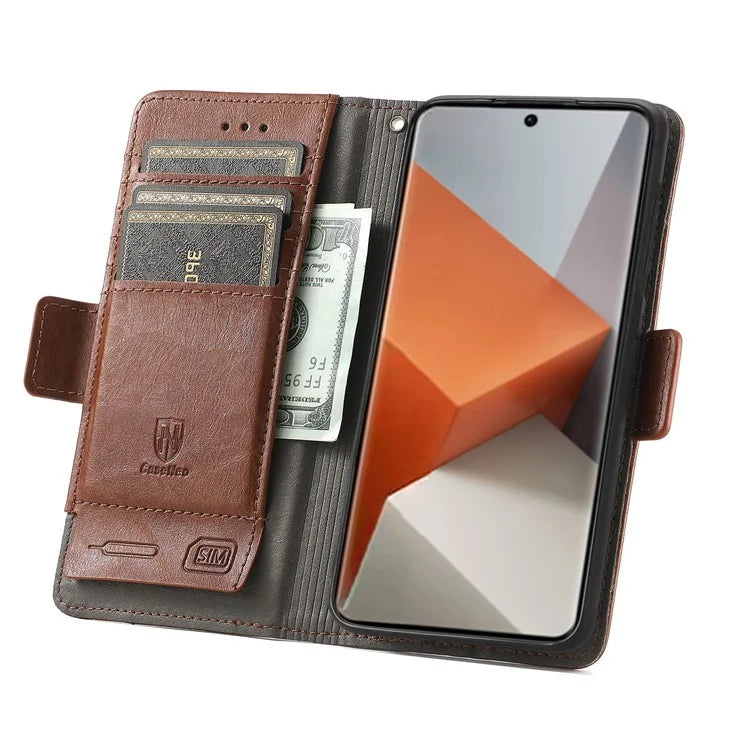 CASENEO 002 Series For Xiaomi Redmi Note 13 Pro+ 5G Case Wallet Stand Flip Phone Cover RFID Blocking