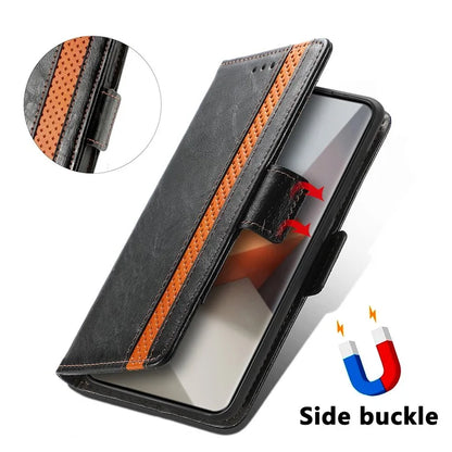 CASENEO 002 Series For Xiaomi Redmi Note 13 Pro+ 5G Case Wallet Stand Flip Phone Cover RFID Blocking