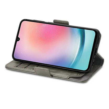 CASENEO 002 Series For Samsung Galaxy A25 5G (Global) (161.0 x 76.5 x 8.3mm) Wallet Case RFID Blocking Stand Leather Phone Cover