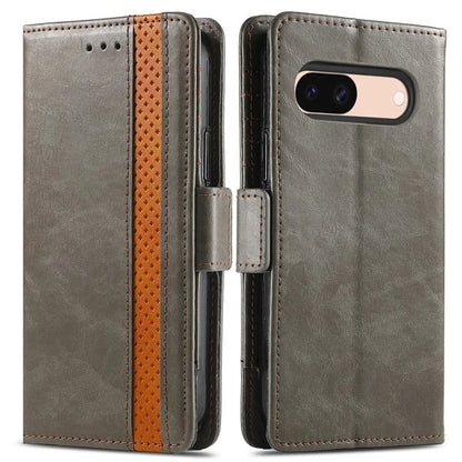 CASENEO 002 Series For Google Pixel 8a Wallet Phone Case RFID Blocking Leather Protection