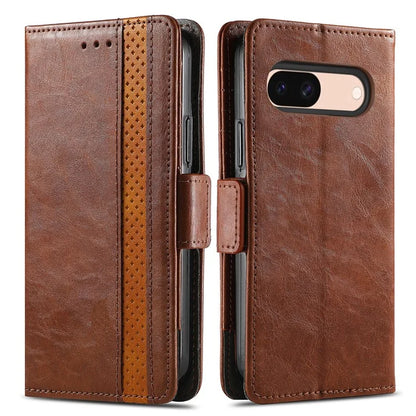 CASENEO 002 Series For Google Pixel 8a Wallet Phone Case RFID Blocking Leather Protection