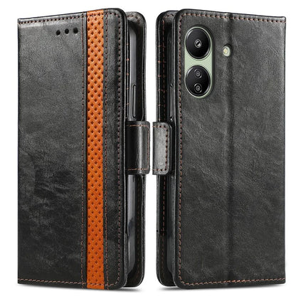 CASENEO 002 Series For Xiaomi Redmi 13C 4G / Poco C65 4G Leather Wallet Case Phone Stand Cover