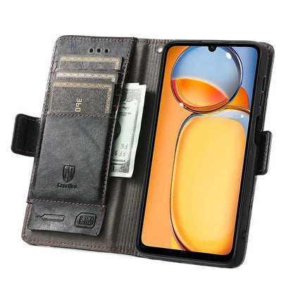 CASENEO 002 Series For Xiaomi Redmi 13C 4G / Poco C65 4G Leather Wallet Case Phone Stand Cover
