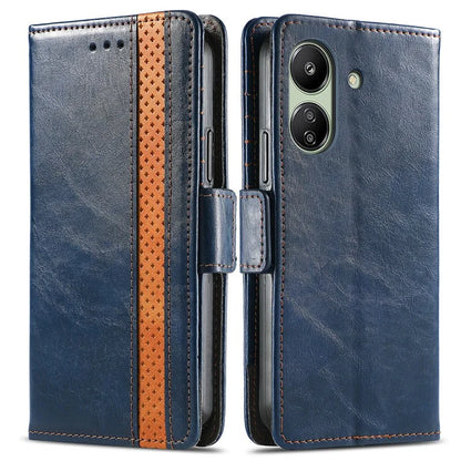 CASENEO 002 Series For Xiaomi Redmi 13C 4G / Poco C65 4G Leather Wallet Case Phone Stand Cover