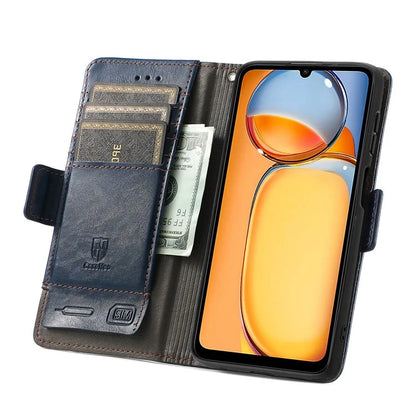 CASENEO 002 Series For Xiaomi Redmi 13C 4G / Poco C65 4G Leather Wallet Case Phone Stand Cover