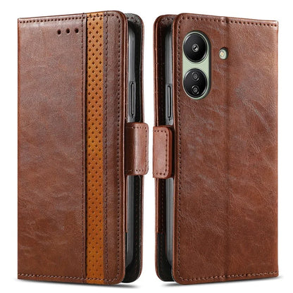CASENEO 002 Series For Xiaomi Redmi 13C 4G / Poco C65 4G Leather Wallet Case Phone Stand Cover