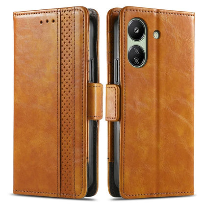 CASENEO 002 Series For Xiaomi Redmi 13C 4G / Poco C65 4G Leather Wallet Case Phone Stand Cover