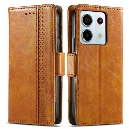 CASENEO 002 Series For Xiaomi Redmi Note 13 Pro 5G / Poco X6 5G / Poco M6 Pro 4G Leather Phone Case RFID Blocking Wallet