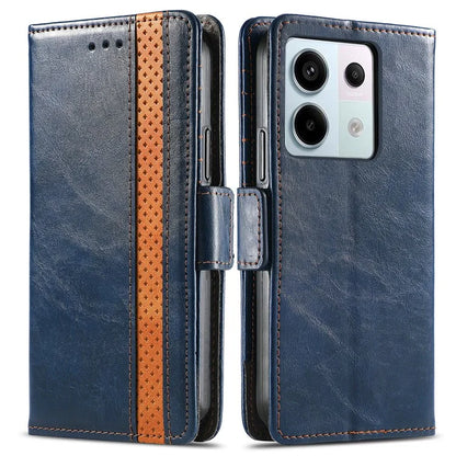 CASENEO 002 Series For Xiaomi Redmi Note 13 Pro 5G / Poco X6 5G / Poco M6 Pro 4G Leather Phone Case RFID Blocking Wallet