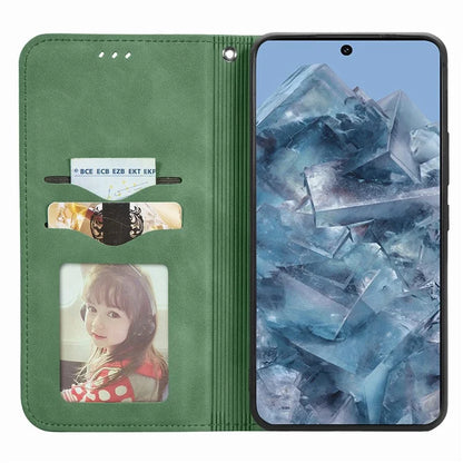 For Google Pixel 8 Pro Skin-Feel Phone Case Leather Cover Card Slots