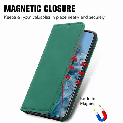 For Google Pixel 8 Pro Skin-Feel Phone Case Leather Cover Card Slots