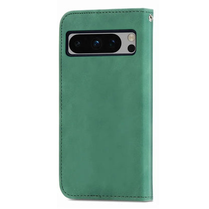 For Google Pixel 8 Pro Skin-Feel Phone Case Leather Cover Card Slots