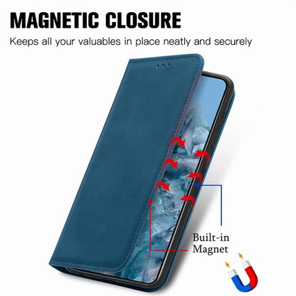 For Google Pixel 8 Pro Skin-Feel Phone Case Leather Cover Card Slots