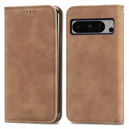For Google Pixel 8 Pro Skin-Feel Phone Case Leather Cover Card Slots