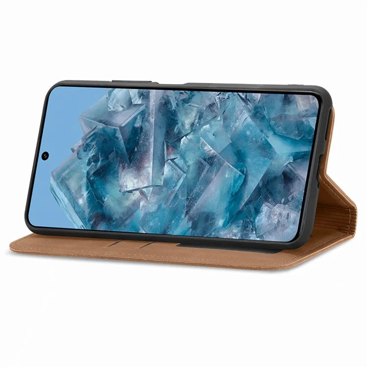 For Google Pixel 8 Pro Skin-Feel Phone Case Leather Cover Card Slots