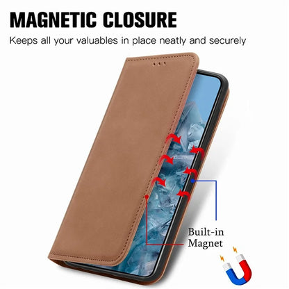 For Google Pixel 8 Pro Skin-Feel Phone Case Leather Cover Card Slots