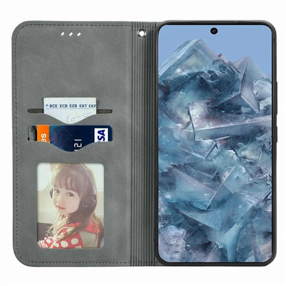 For Google Pixel 8 Pro Skin-Feel Phone Case Leather Cover Card Slots