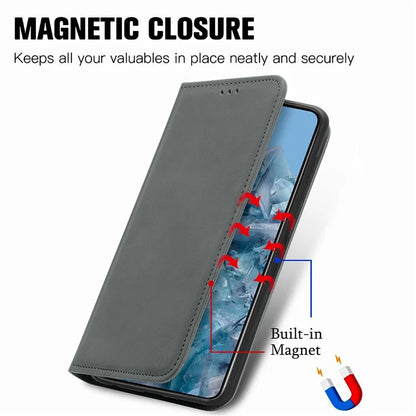 For Google Pixel 8 Pro Skin-Feel Phone Case Leather Cover Card Slots