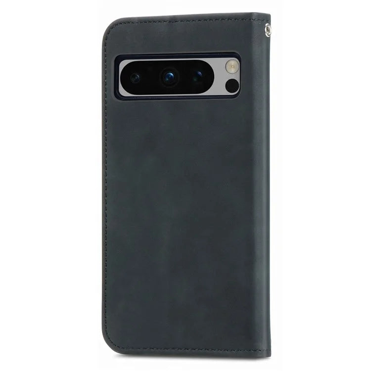 For Google Pixel 8 Pro Skin-Feel Phone Case Leather Cover Card Slots
