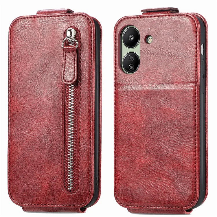 For Xiaomi Redmi 13C 4G / Poco C65 4G Leather Case Phone Wallet Cover Vertical Flip