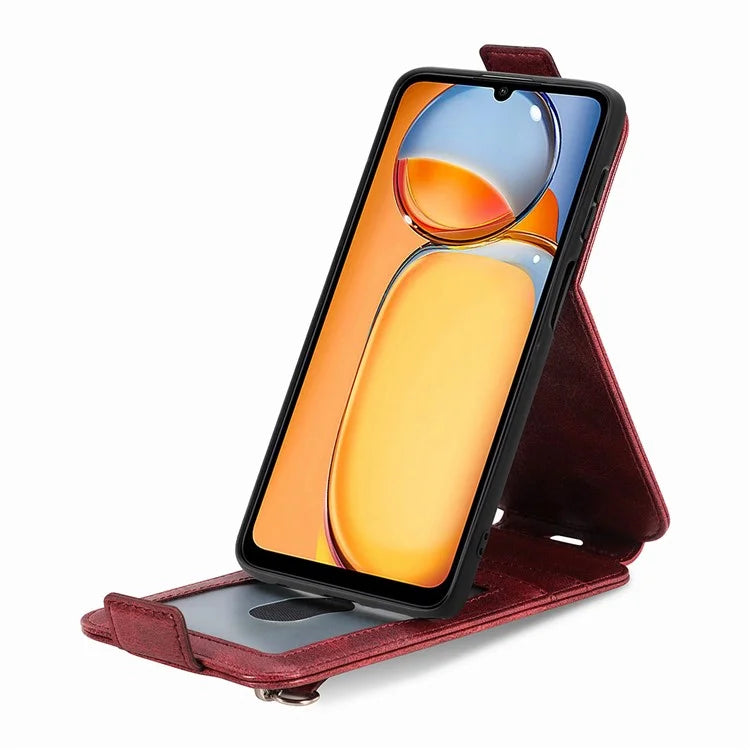 For Xiaomi Redmi 13C 4G / Poco C65 4G Leather Case Phone Wallet Cover Vertical Flip