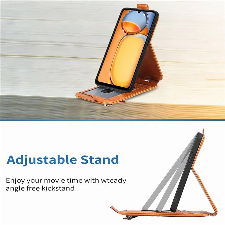 For Xiaomi Redmi 13C 4G / Poco C65 4G Leather Case Phone Wallet Cover Vertical Flip