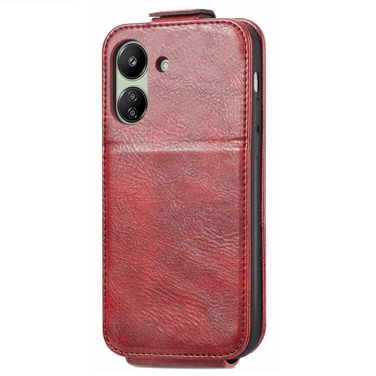 For Xiaomi Redmi 13C 4G / Poco C65 4G Leather Case Phone Wallet Cover Vertical Flip