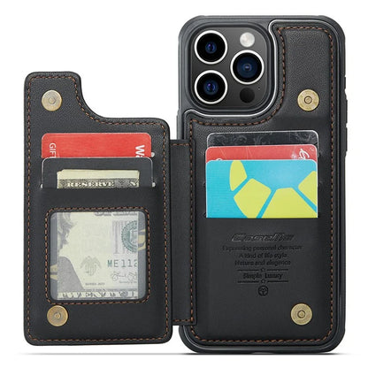 CASEME C22 Series Phone Case RFID Blocking Credit Card Holder Kickstand Cover