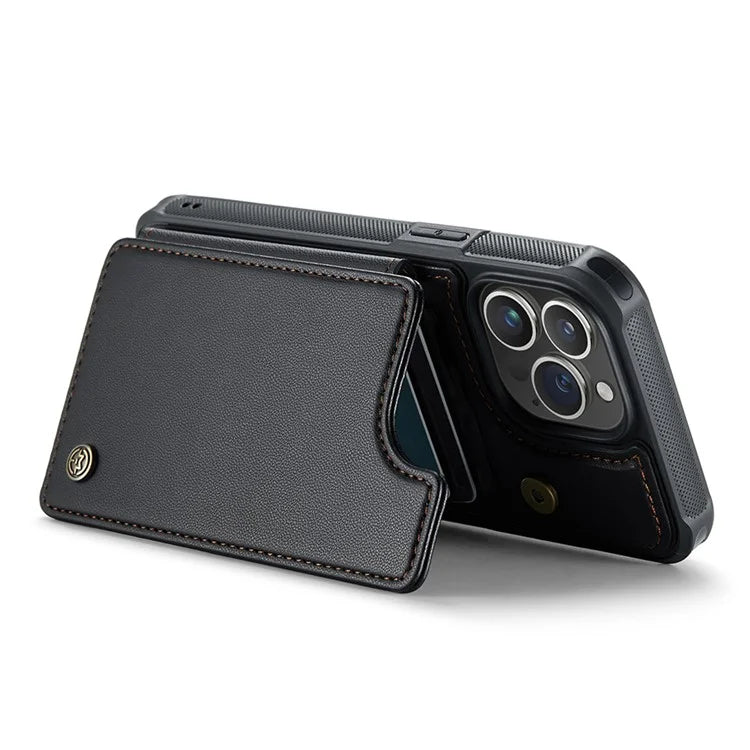 CASEME C22 Series Phone Case RFID Blocking Credit Card Holder Kickstand Cover