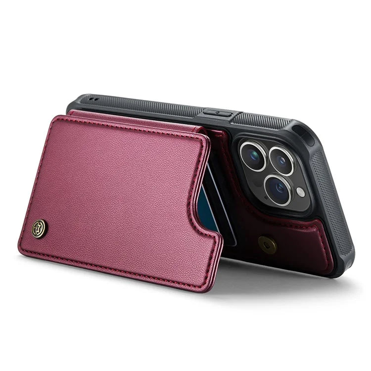 CASEME C22 Series Phone Case RFID Blocking Credit Card Holder Kickstand Cover