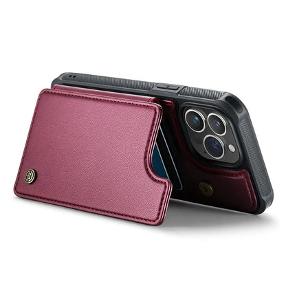 CASEME C22 Series Phone Case RFID Blocking Credit Card Holder Kickstand Cover