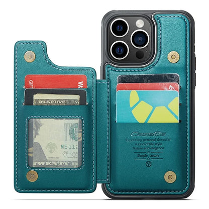 CASEME C22 Series Phone Case RFID Blocking Credit Card Holder Kickstand Cover