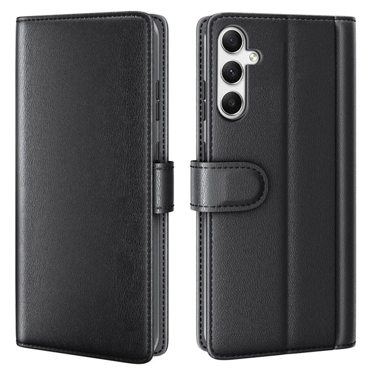 For Samsung Galaxy A35 5G Phone Case Genuine Split Leather Wallet Cover
