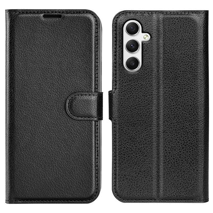 For Samsung Galaxy A35 5G Litchi Texture Wallet Case PU Leather Phone Stand Cover
