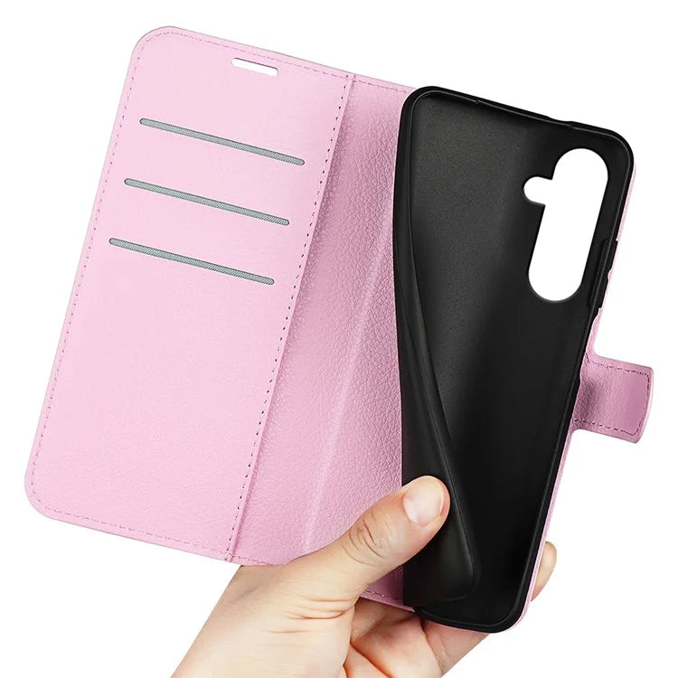 For Samsung Galaxy A35 5G Litchi Texture Wallet Case PU Leather Phone Stand Cover