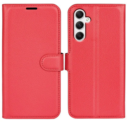 For Samsung Galaxy A35 5G Litchi Texture Wallet Case PU Leather Phone Stand Cover