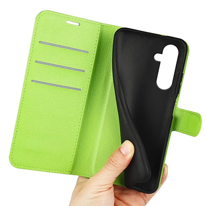 For Samsung Galaxy A35 5G Litchi Texture Wallet Case PU Leather Phone Stand Cover