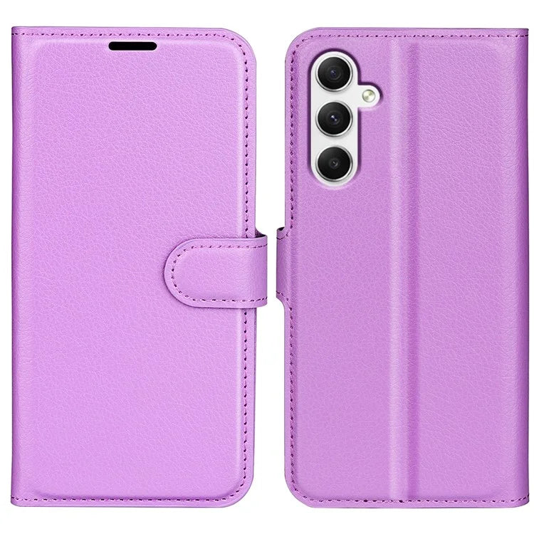 For Samsung Galaxy A35 5G Litchi Texture Wallet Case PU Leather Phone Stand Cover