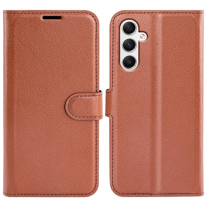 For Samsung Galaxy A35 5G Litchi Texture Wallet Case PU Leather Phone Stand Cover