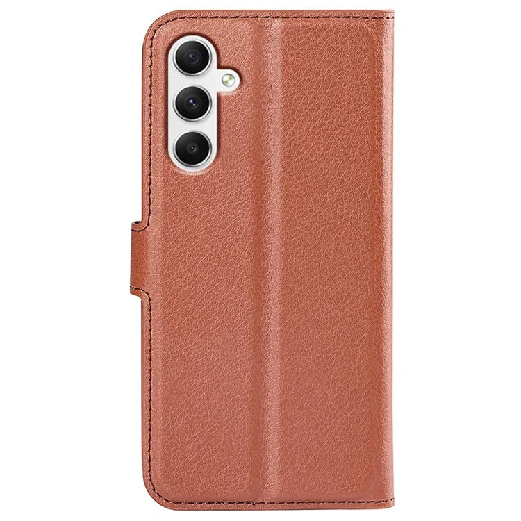 For Samsung Galaxy A35 5G Litchi Texture Wallet Case PU Leather Phone Stand Cover