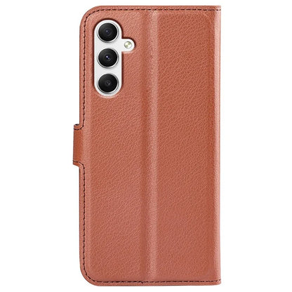 For Samsung Galaxy A35 5G Litchi Texture Wallet Case PU Leather Phone Stand Cover