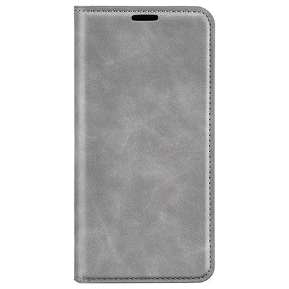 For Samsung Galaxy A35 5G Skin Touch Feeling Case PU Leather Magnetic Auto-absorbed Phone Cover