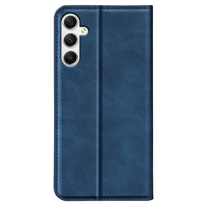 For Samsung Galaxy A35 5G Skin Touch Feeling Case PU Leather Magnetic Auto-absorbed Phone Cover