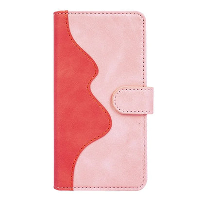 For Samsung Galaxy A35 5G PU Leather Case Color Splicing Shockproof Card Slots Phone Cover