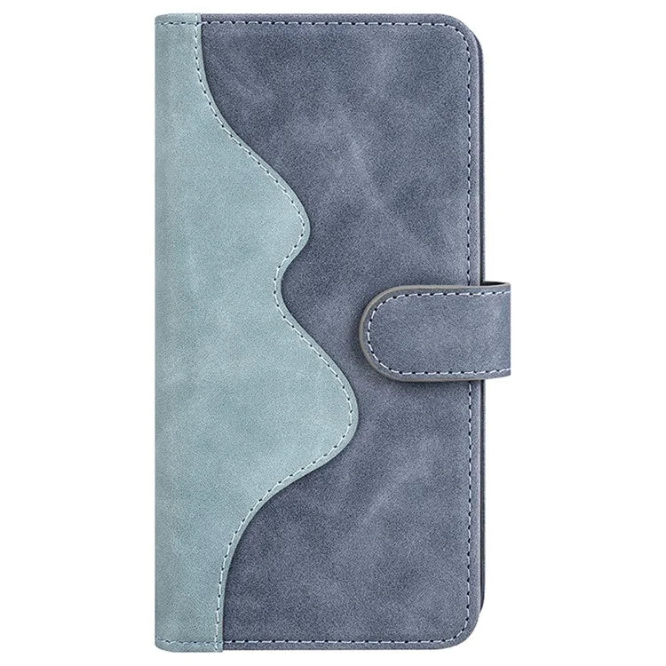For Samsung Galaxy A35 5G PU Leather Case Color Splicing Shockproof Card Slots Phone Cover