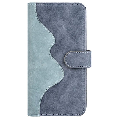 For Samsung Galaxy A35 5G PU Leather Case Color Splicing Shockproof Card Slots Phone Cover