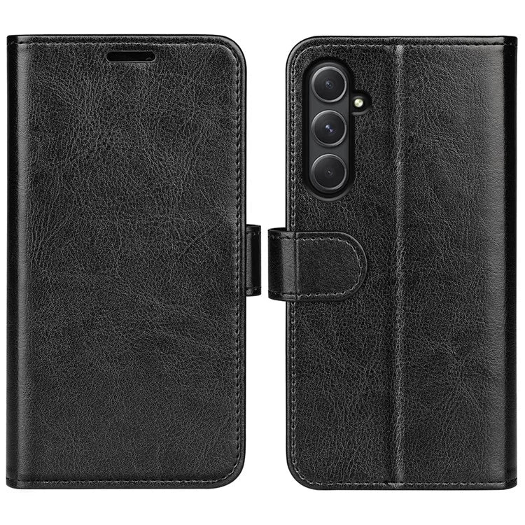 For Samsung Galaxy A55 5G Flip PU Leather Case Wallet Phone Cover Crazy Horse Texture