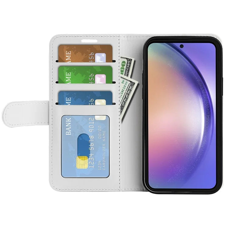 For Samsung Galaxy A55 5G Flip PU Leather Case Wallet Phone Cover Crazy Horse Texture