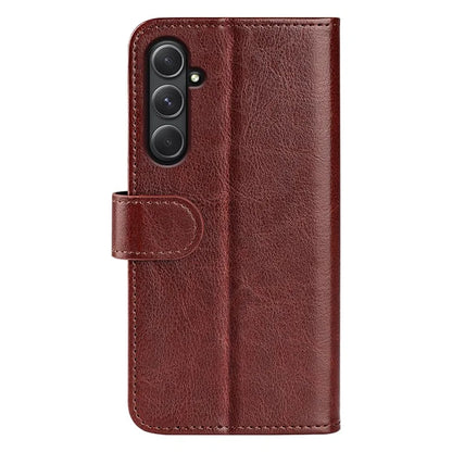 For Samsung Galaxy A55 5G Flip PU Leather Case Wallet Phone Cover Crazy Horse Texture